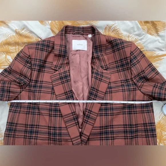Wilfred New Generation wool blend plaid blazer L - Picture 3 of 4